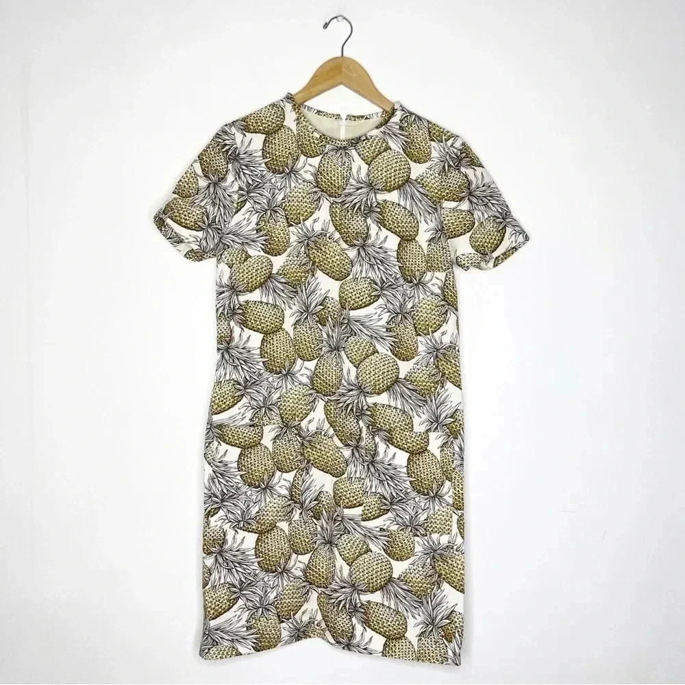 Lyn Devon Audrey Pineapple Print Shift Dress Size… - image 2